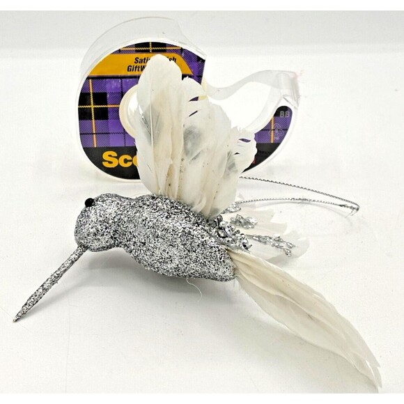 Holiday Lane Shine‎ Bright Feathered Glitter Hummingbird Christmas Ornament NWT - Picture 14 of 14